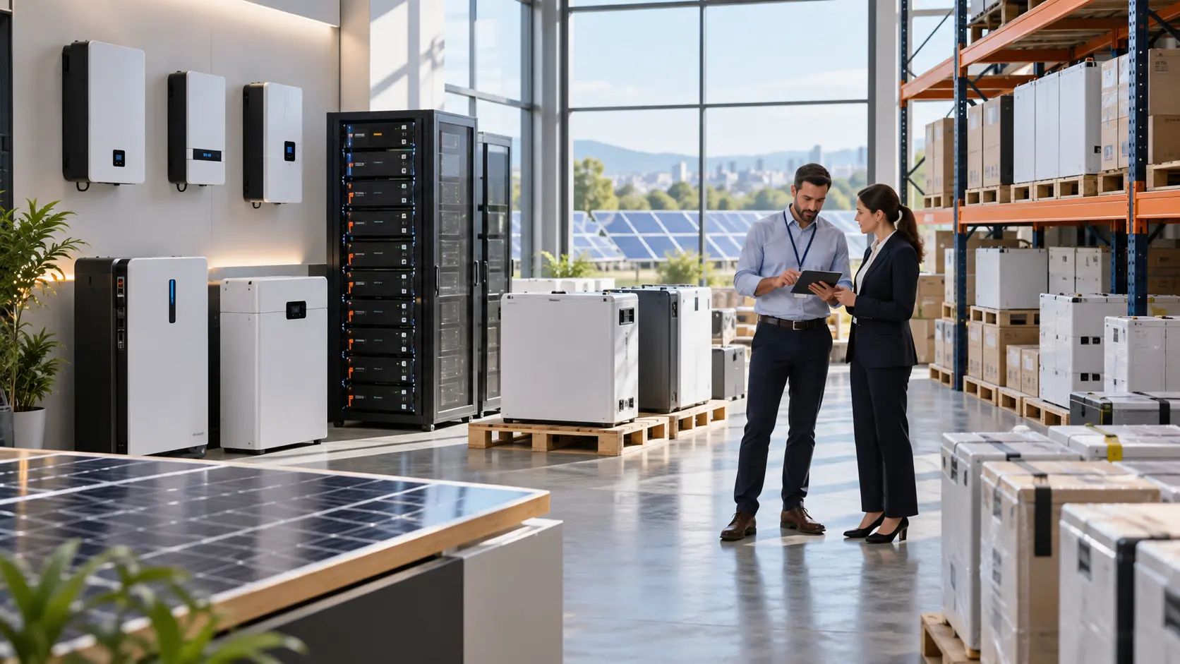 Proveedor B2B de baterías de litio para sistemas solares residenciales y comerciales