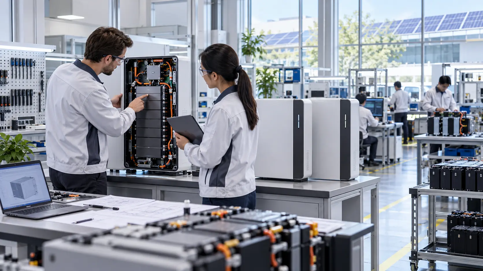 Fábrica OEM de baterías solares con ingeniería, pruebas y personalización de sistemas de almacenamiento